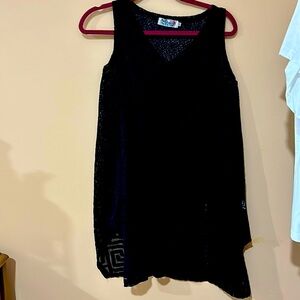 See through Sleeveles black dress